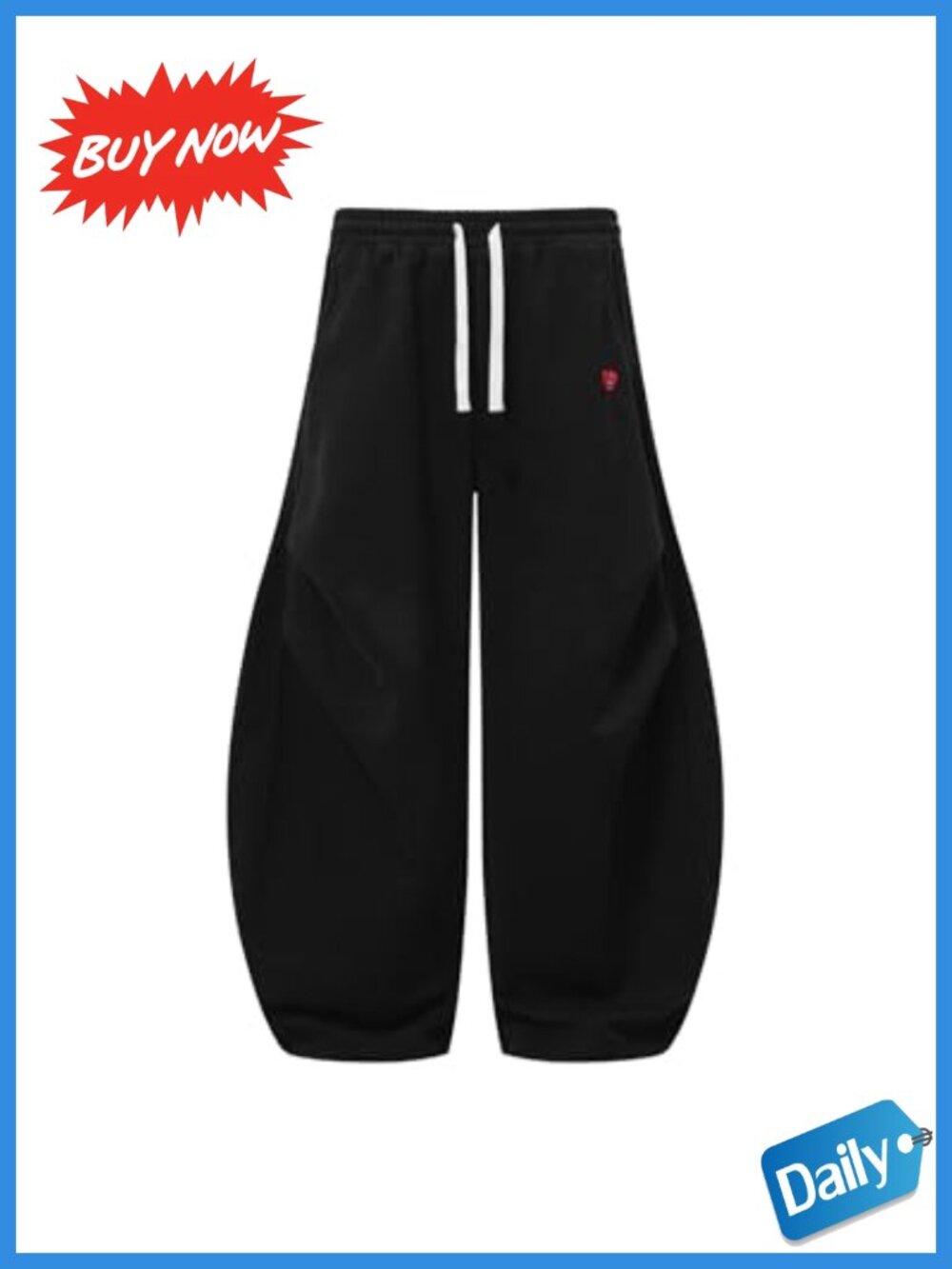 Wide Leg Sweatpants Wrinkle Barrel Baggy Lounge Pants